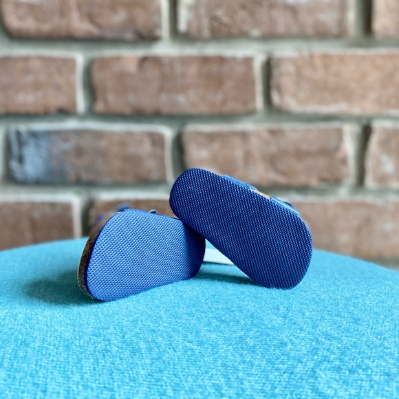 3-6M NWT Gap Blue Sandals with Cork Soles - Picture 6 of 6